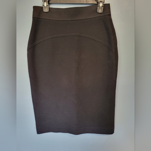 Diane Von Furstenberg Marta Black Pencil Skirt Size 10 - Picture 12 of 12